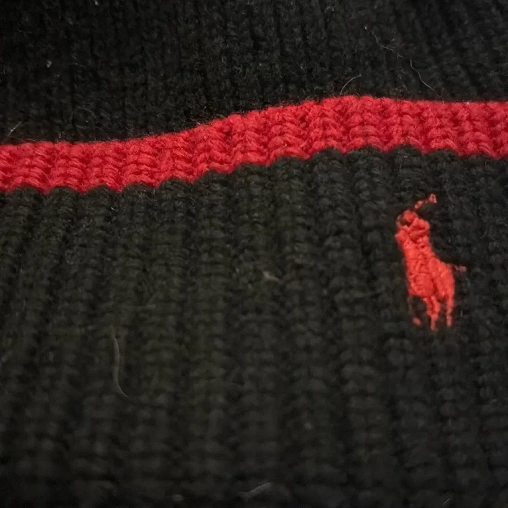 Polo Ralph Lauren Navy and Red Beanie - Picture 3 of 3